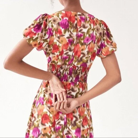 NWT Urban Outfitters Floral Mini Dress - Size L - Picture 2 of 2